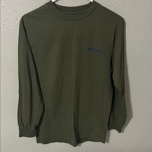 Columbia Men Olive Long Sleeve Tee